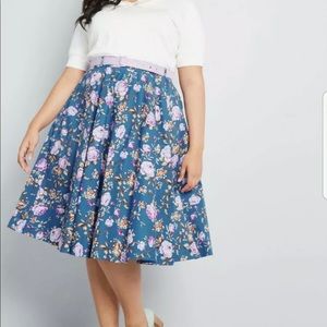 NEW Hell bunny Blossoming Midi Skirt UK 22 US 18